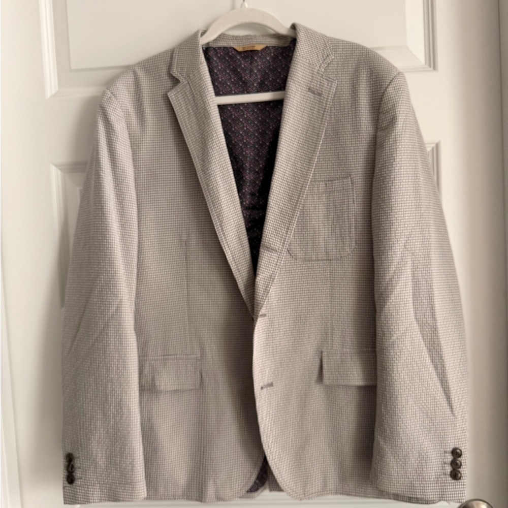 Haggar Classic Gray Checkered Blazer